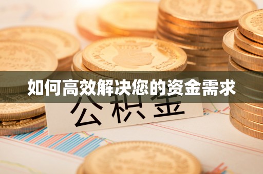 隆林如何高效解决您的资金需求
